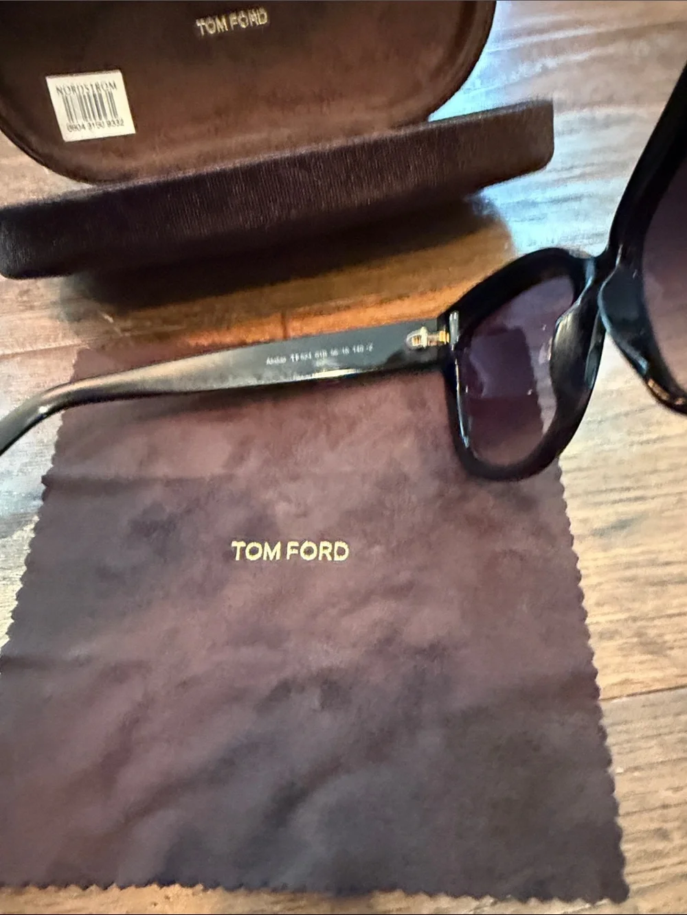 Tom Ford Black Alistair Women's Cat-Eye Sunglasses with Dark Lenses